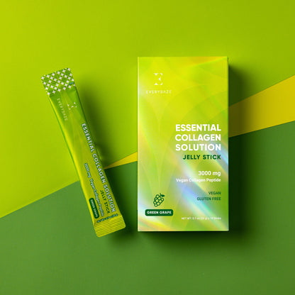 Žele palčka z vegankimi peptidi z okusom zelenega grozdja