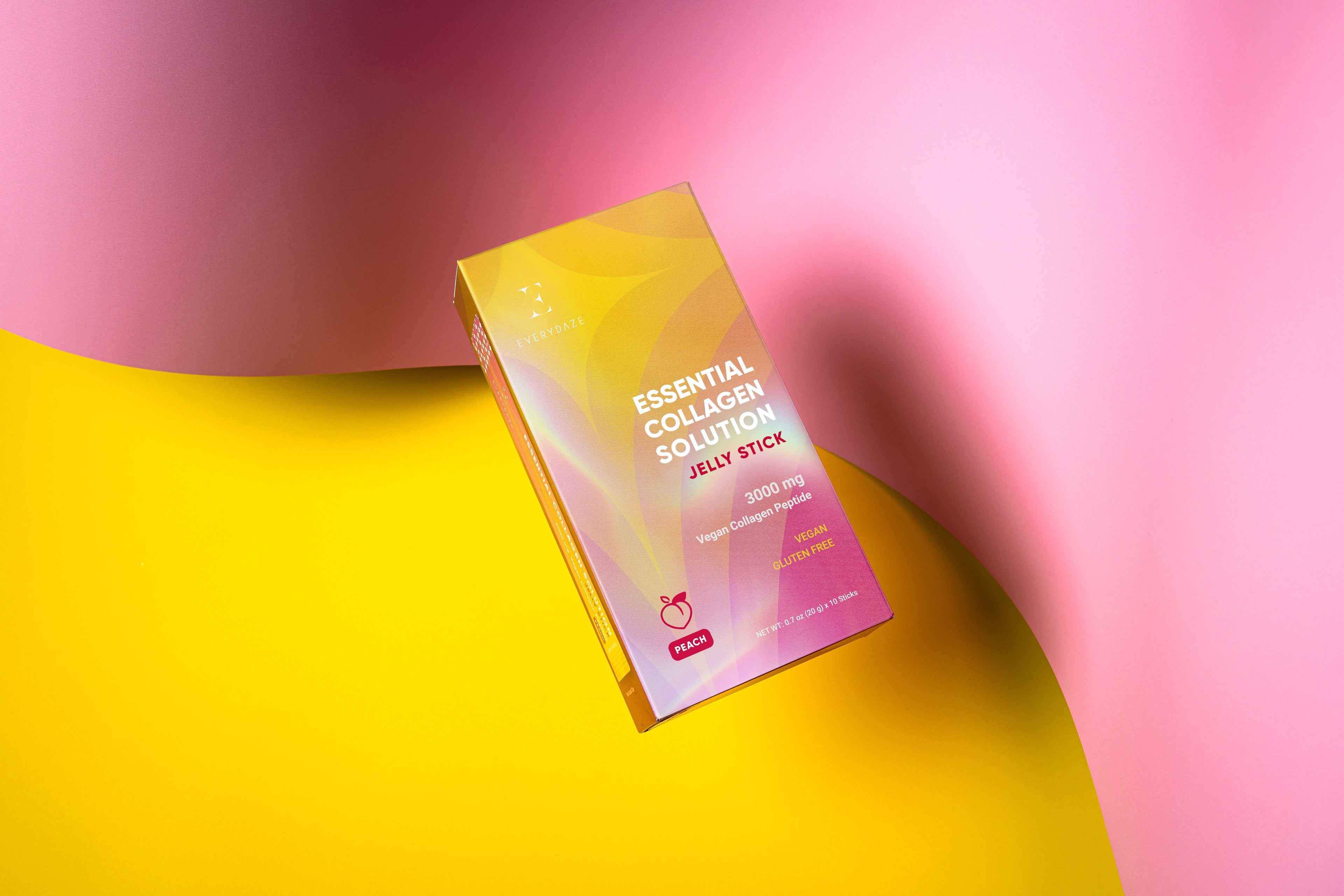 Vganski kolagen z okusom breskve